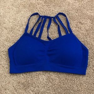 Royal blue padded sports bra (S)